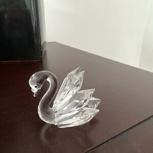 Swarovski Silver Glass Art Swan Figurine
